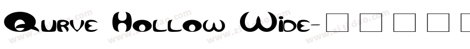 Qurve Hollow Wide字体转换